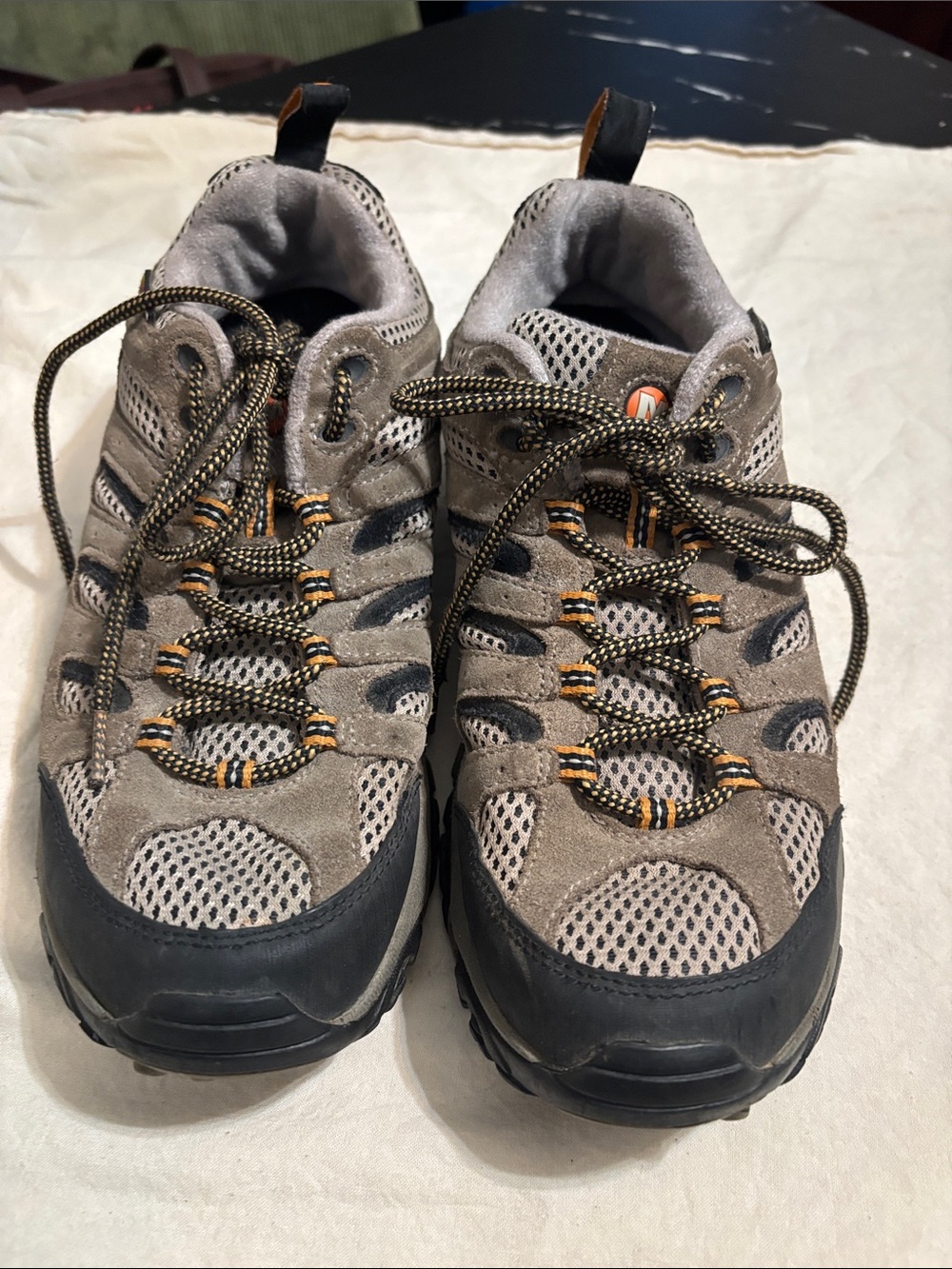 Merrell Mens  Hiking Shoes - Gray with Black Trim